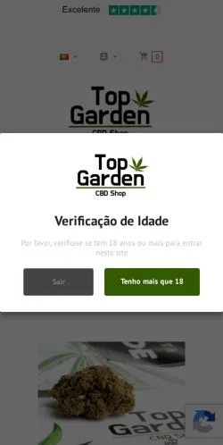 Podgląd witryny Top-Garden CBD, medium z kraju Portugalia do artykułów sponsorowanych