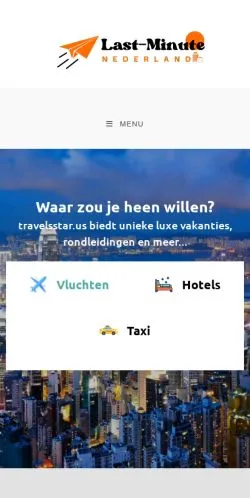 스폰서 기사용 네덜란드 매체 Vakantiehuisjes-nederland.nl 사이트 미리보기