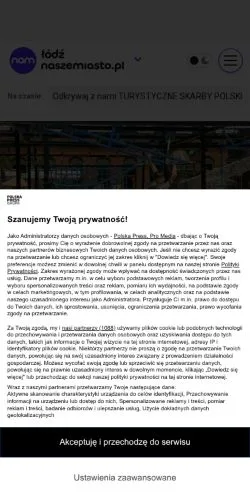 Anteprima del sito Łódź Nasze Miasto, media di Polonia per articoli sponsorizzati