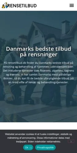 Vorschau der Website Rensetilbud, Medium aus Dänemark für gesponserte Artikel