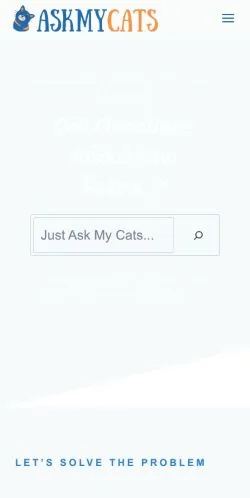 Preview of the Ask My Cats website, a media outlet in United States for sponsored articles