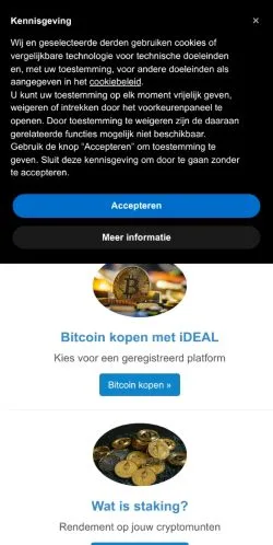 Podgląd witryny FinanceInfo, medium z kraju Holandia do artykułów sponsorowanych