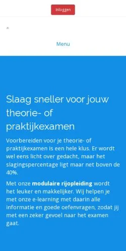 Anteprima del sito Theoriewijzer, media di Paesi Bassi per articoli sponsorizzati