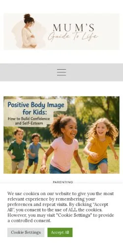 Anteprima del sito Mum's Guide To Life, media di Regno Unito per articoli sponsorizzati