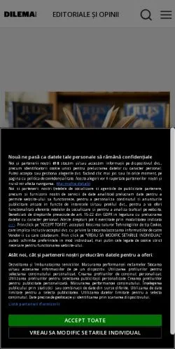 Anteprima del sito Dilema Veche, media di Romania per articoli sponsorizzati