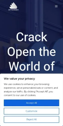 Aperçu du site Bottlecrunch, média de États-Unis pour articles sponsorisés