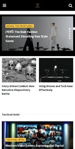 Aperçu du site Cost Of War, média de États-Unis pour articles sponsorisés