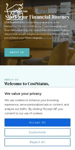 Preview of the Coststatus website, a media outlet in United States for sponsored articles