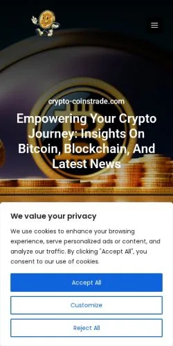 Podgląd witryny Crypto Coinstrade, medium z kraju Stany Zjednoczone do artykułów sponsorowanych