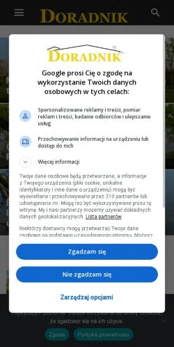 Anteprima del sito Poradnik Budowlany, media di Polonia per articoli sponsorizzati