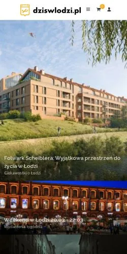 Podgląd witryny Dziś W Łodzi, medium z kraju Polska do artykułów sponsorowanych