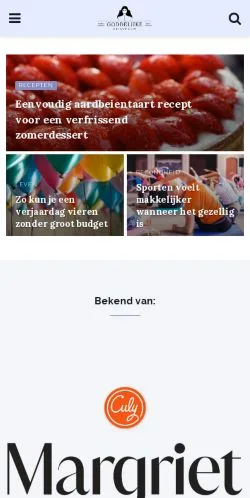 Anteprima del sito Goddelijke Huisvrouw, media di Paesi Bassi per articoli sponsorizzati