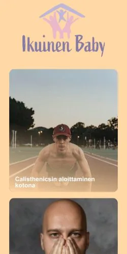 Podgląd witryny Ikuinen Baby, medium z kraju Finlandia do artykułów sponsorowanych