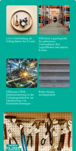 Anteprima del sito Industrietipps, media di Germania per articoli sponsorizzati