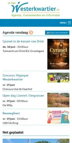 Anteprima del sito In het Westerkwartier, media di Paesi Bassi per articoli sponsorizzati
