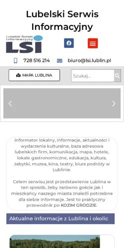 Anteprima del sito Lublin, media di Polonia per articoli sponsorizzati