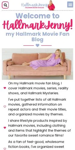 Voorbeeld van de site Hallmark Jenny, medium uit Verenigde Staten voor gesponsorde artikelen