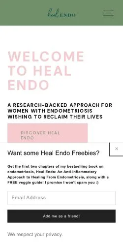 Anteprima del sito Heal Endo, media di Stati Uniti per articoli sponsorizzati