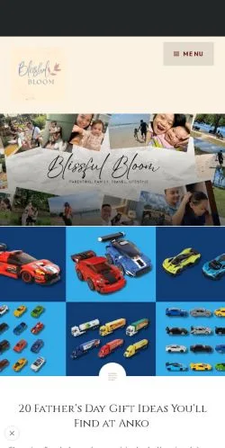 Podgląd witryny Blissful Bloom -, medium z kraju Stany Zjednoczone do artykułów sponsorowanych