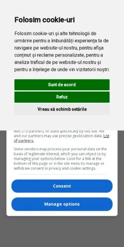 Anteprima del sito Gazeta Nouă, media di Romania per articoli sponsorizzati