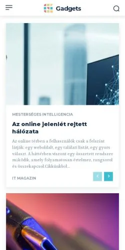 Anteprima del sito IT Magazin, media di Ungheria per articoli sponsorizzati
