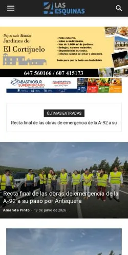 Podgląd witryny Las 4 Esquinas, medium z kraju Hiszpania do artykułów sponsorowanych