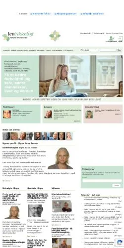 Anteprima del sito Levlykkeligt, media di Danimarca per articoli sponsorizzati