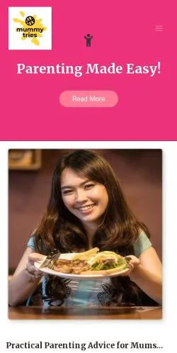 Vorschau der Website Mummy Tries, Medium aus Vereinigte Staaten für gesponserte Artikel