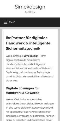 Podgląd witryny - Simekdesign, medium z kraju Niemcy do artykułów sponsorowanych
