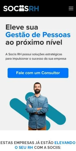 Anteprima del sito Sociis RH, media di Brasile per articoli sponsorizzati