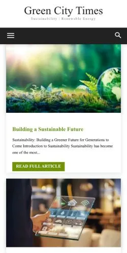 Anteprima del sito Green City Times, media di Stati Uniti per articoli sponsorizzati