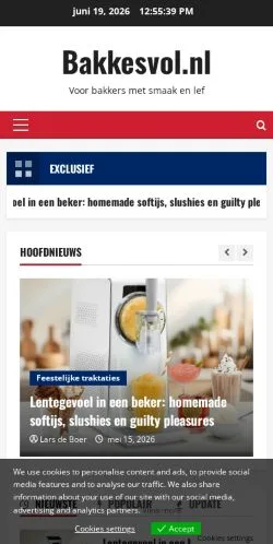Anteprima del sito Bakkesvol, media di Paesi Bassi per articoli sponsorizzati