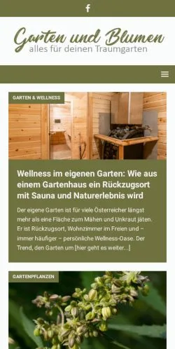Anteprima del sito Garten Journal, media di Austria per articoli sponsorizzati