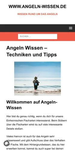 Anteprima del sito Angeln Wissen, media di Germania per articoli sponsorizzati
