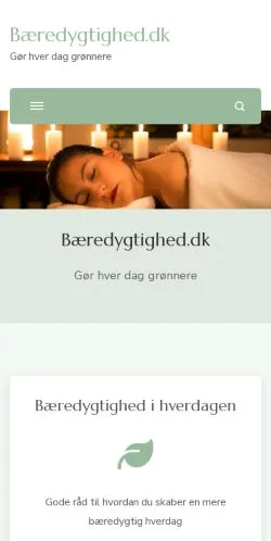 Anteprima del sito Bæredygtighed, media di Danimarca per articoli sponsorizzati