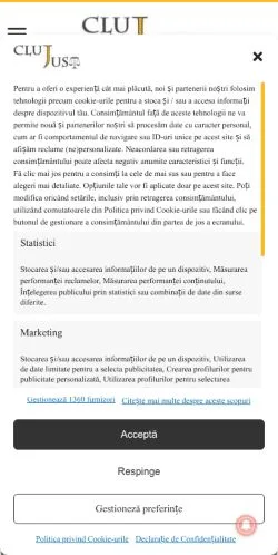Podgląd witryny Clujust, medium z kraju Rumunia do artykułów sponsorowanych