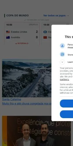 스폰서 기사용 브라질 매체 Éder Luiz Notícias 사이트 미리보기