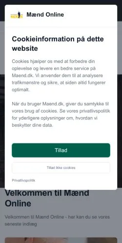 Forhåndsvisning af Mænd Online, medie fra Danmark til sponsorerede artikler
