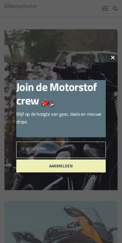 Anteprima del sito MotorStof, media di Paesi Bassi per articoli sponsorizzati
