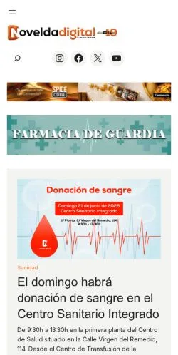 Anteprima del sito Novelda Digital, media di Spagna per articoli sponsorizzati