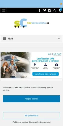 Anteprima del sito Soy Caravanista, media di Spagna per articoli sponsorizzati