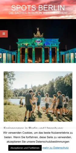 スポンサード記事向けのドイツメディア、Spots Berlinのサイトプレビュー