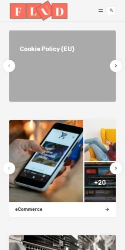 Anteprima del sito The Flud, media di Stati Uniti per articoli sponsorizzati