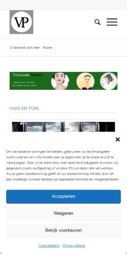 Anteprima del sito Vrouwenpower, media di Paesi Bassi per articoli sponsorizzati