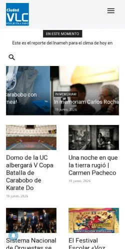 Podgląd witryny Ciudad Valencia, medium z kraju Hiszpania do artykułów sponsorowanych