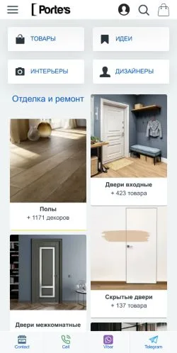 Anteprima del sito Portes, media di Russia per articoli sponsorizzati