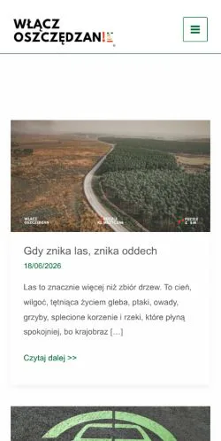 Podgląd witryny Włącz Oszczędzanie, medium z kraju Polska do artykułów sponsorowanych