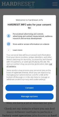 Voorbeeld van de site Hard Reset, medium uit Verenigde Staten voor gesponsorde artikelen