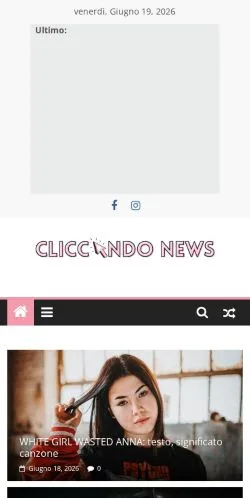 Anteprima del sito Cliccando News, media di Italia per articoli sponsorizzati