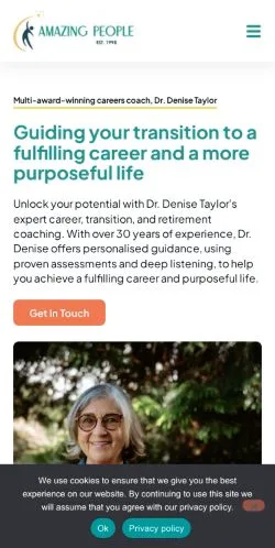 Anteprima del sito Amazing People Career Coaching, media di Regno Unito per articoli sponsorizzati